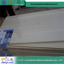 Branqueada Paulownia Borda Glud Board com Shrink Film &amp; Paper Color